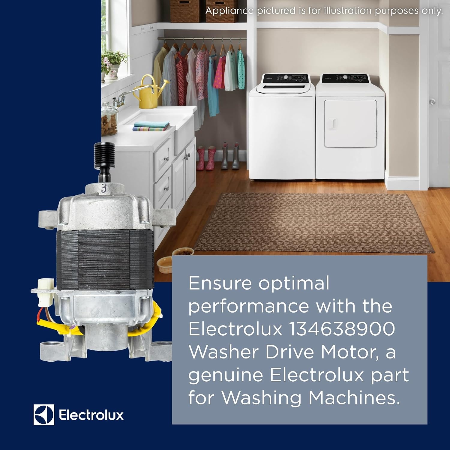 image:imageElectrolux 134638900 Washer Drive Motor for Washing Machines