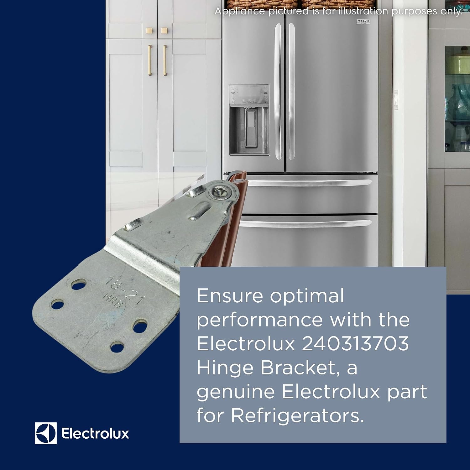 image:imageElectrolux 240313703 Hinge Bracket for Refrigerators