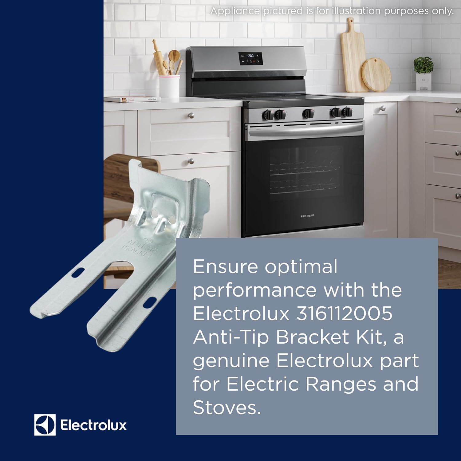 image:imageElectrolux 316112005 AntiTip Bracket Kit for Electric Ranges and Stoves