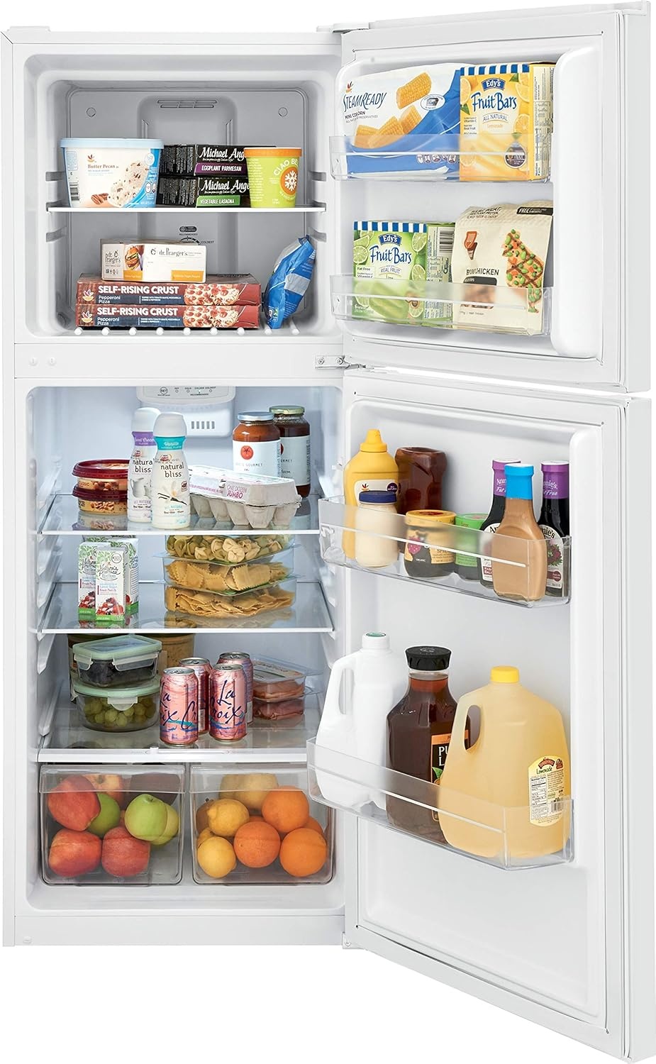image:imageFrigidaire 101 Cu Ft Compact ADA Top Freezer Refrigerator in Black with Electronic Control Panel Reversible Door Swing ENERGY STARWhite