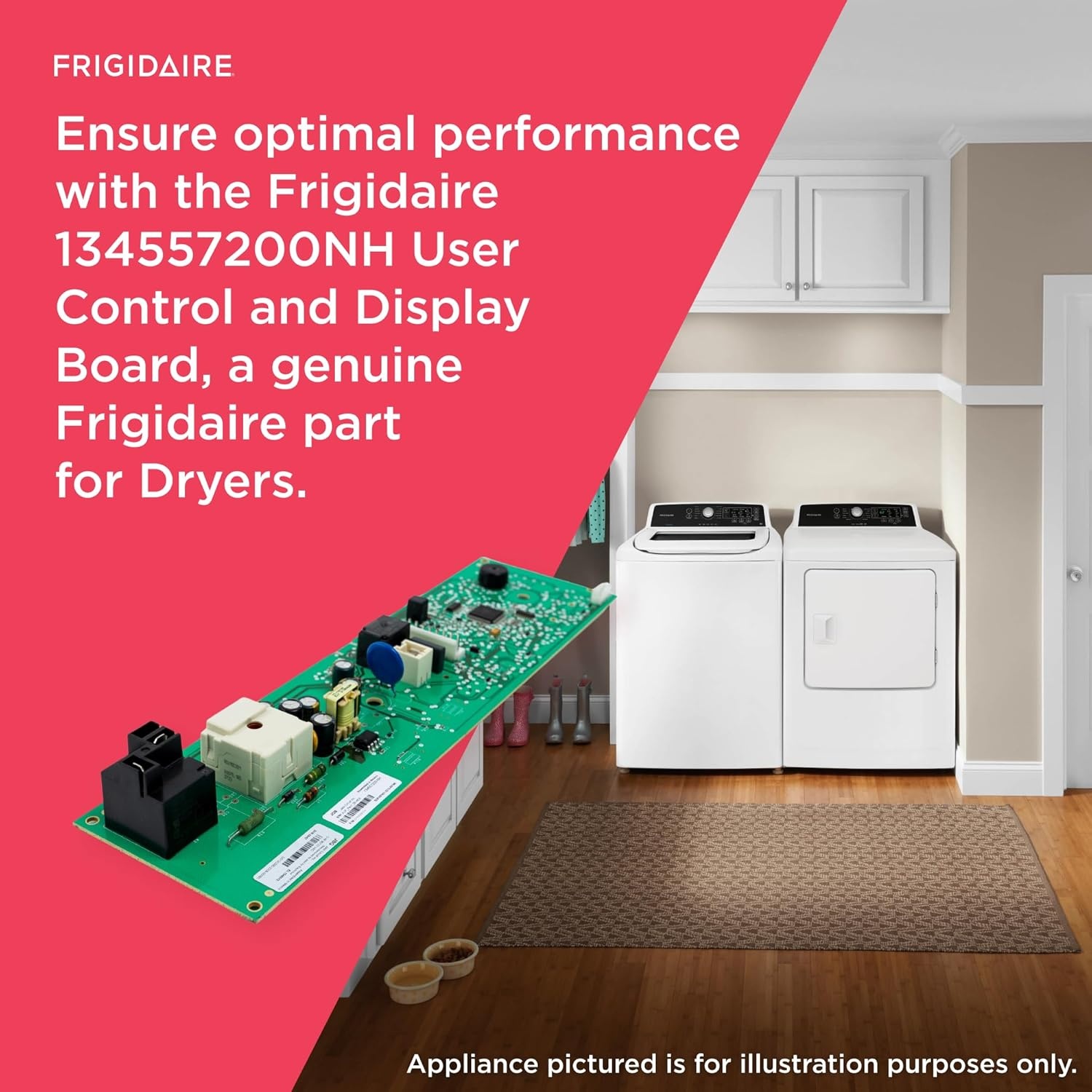 image:imageFrigidaire 134557200NH User Control and Display Board for Dryers
