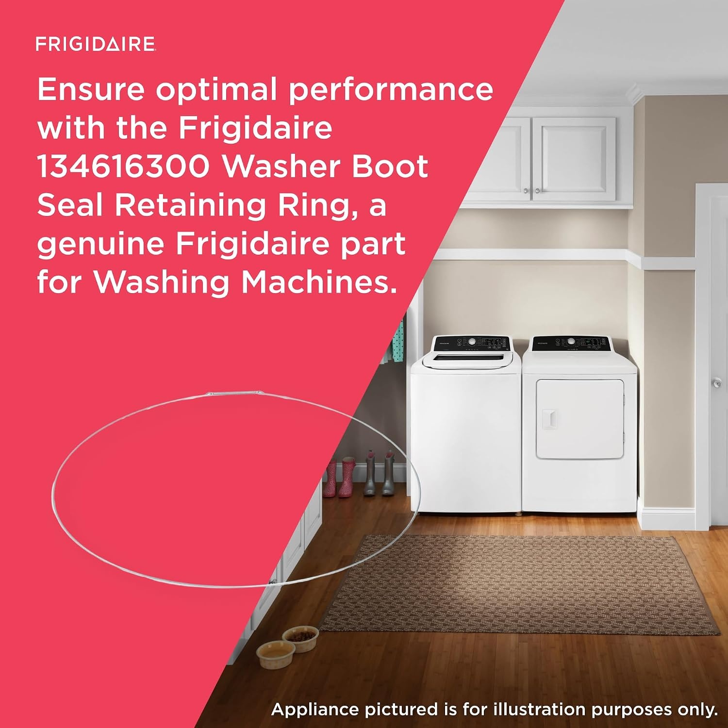 image:imageFrigidaire 134616300 Washer Boot Seal Retaining Ring for Washing Machines