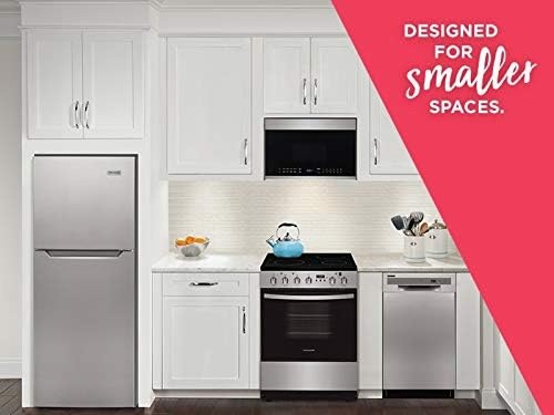 image:imageFrigidaire 14 Cu Ft Compact OvertheRange Microwave in White with Automatic Sensor CookingStainless Steel