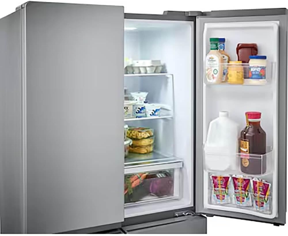 image:imageFrigidaire 174 Cu Ft 4 Door Refrigerator in Brushed Steel with Adjustable Freezer StorageNew Model