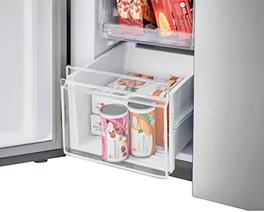 image:imageFrigidaire 174 Cu Ft 4 Door Refrigerator in Brushed Steel with Adjustable Freezer StorageNew Model
