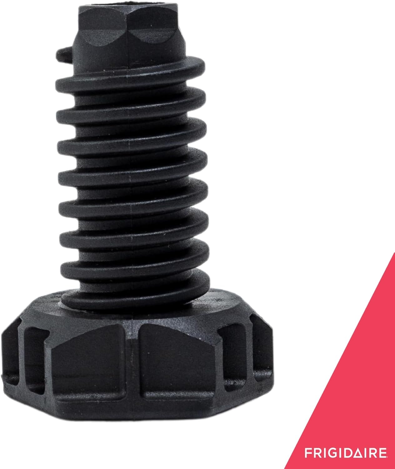 image:imageFrigidaire 216396900 Adjustable Foot Leveling Leg for Freezers Black25 inches x 15 inches Pack of 4