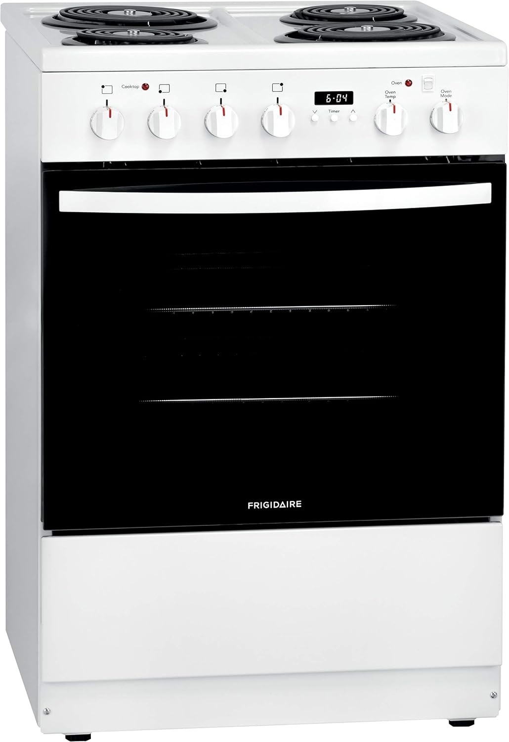 image:imageFrigidaire 24 in 19 Cu Ft Electric Range in Stainless Steel with Hidden Bake ADA CompliantWhite