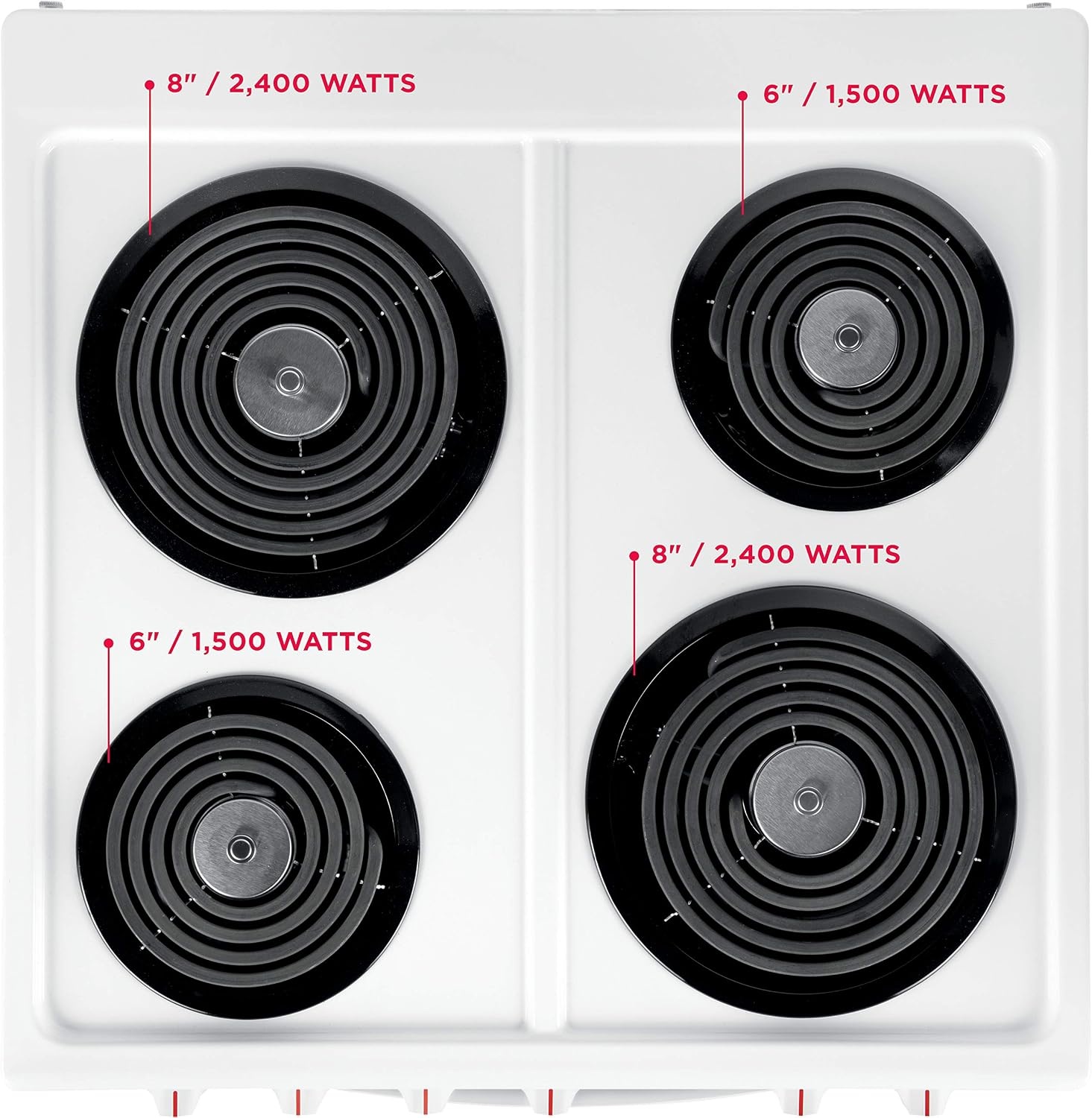 image:imageFrigidaire 24 in 19 Cu Ft Electric Range in Stainless Steel with Hidden Bake ADA CompliantWhite