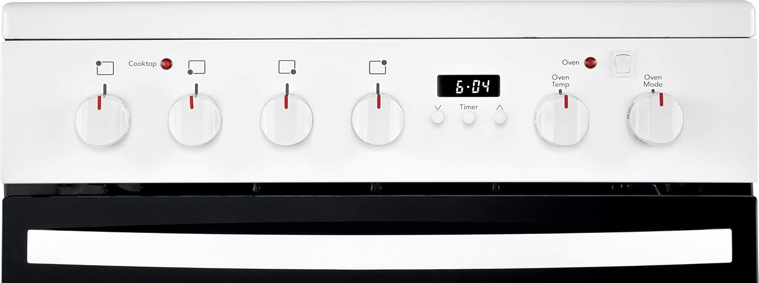 image:imageFrigidaire 24 in 19 Cu Ft Electric Range in Stainless Steel with Hidden Bake ADA CompliantWhite