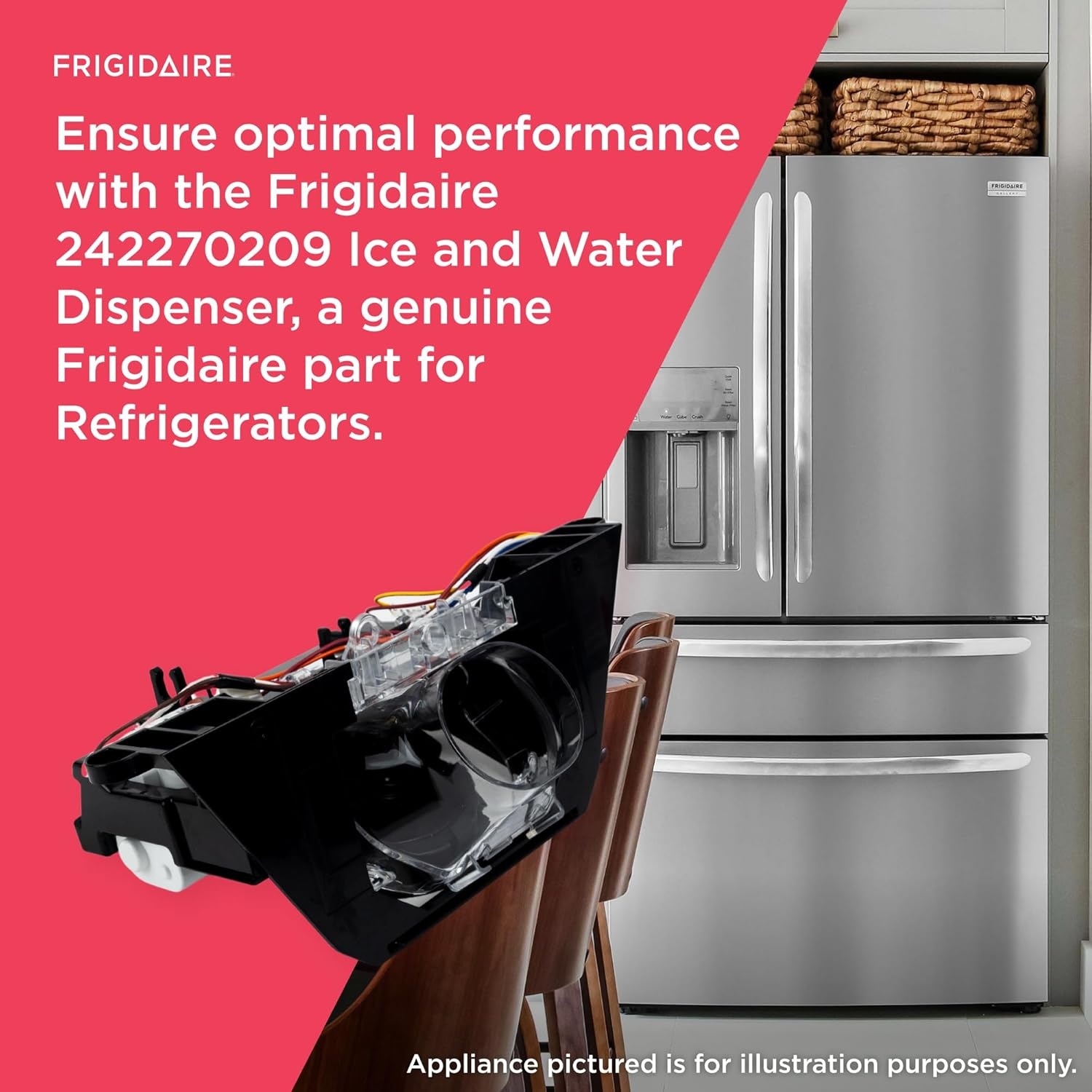 image:imageFrigidaire 242270209 Ice and Water Dispenser for Refrigerators