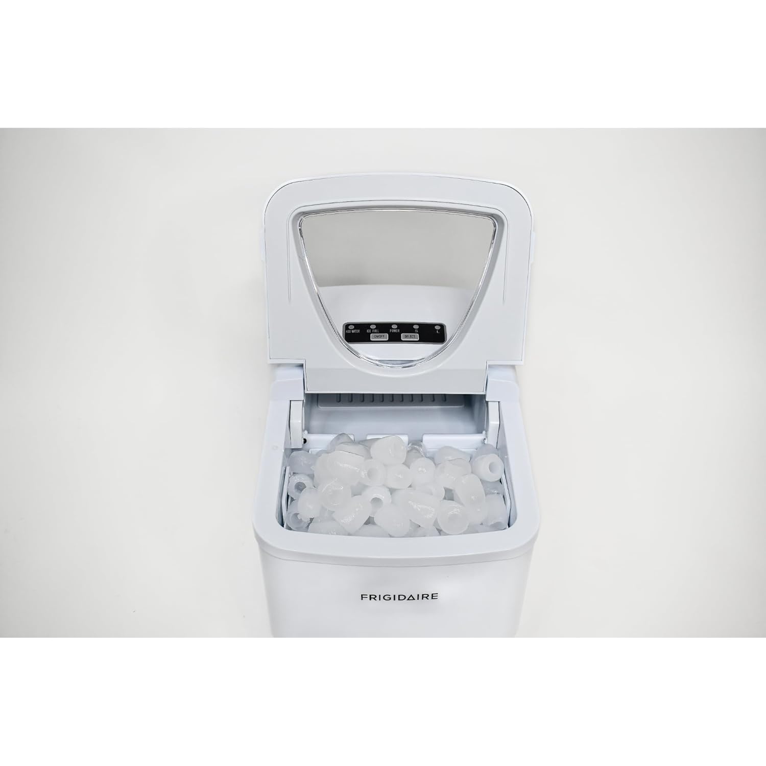 image:imageFrigidaire 26 Lbs Portable Compact Icemaker Ice Making Machine Black White MediumWhite