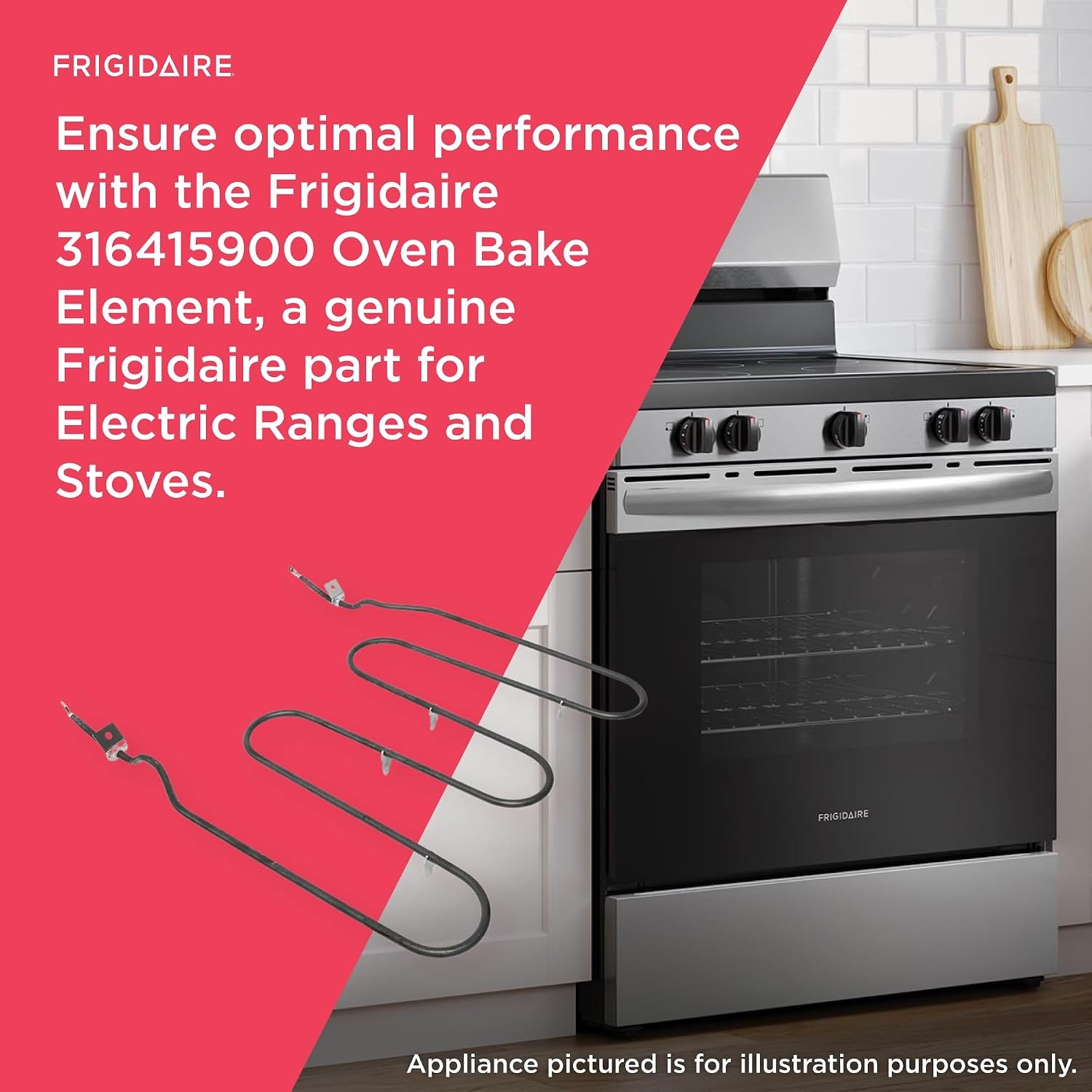 image:imageFrigidaire 316415900 Oven Bake Element for Electric Ranges and Stoves