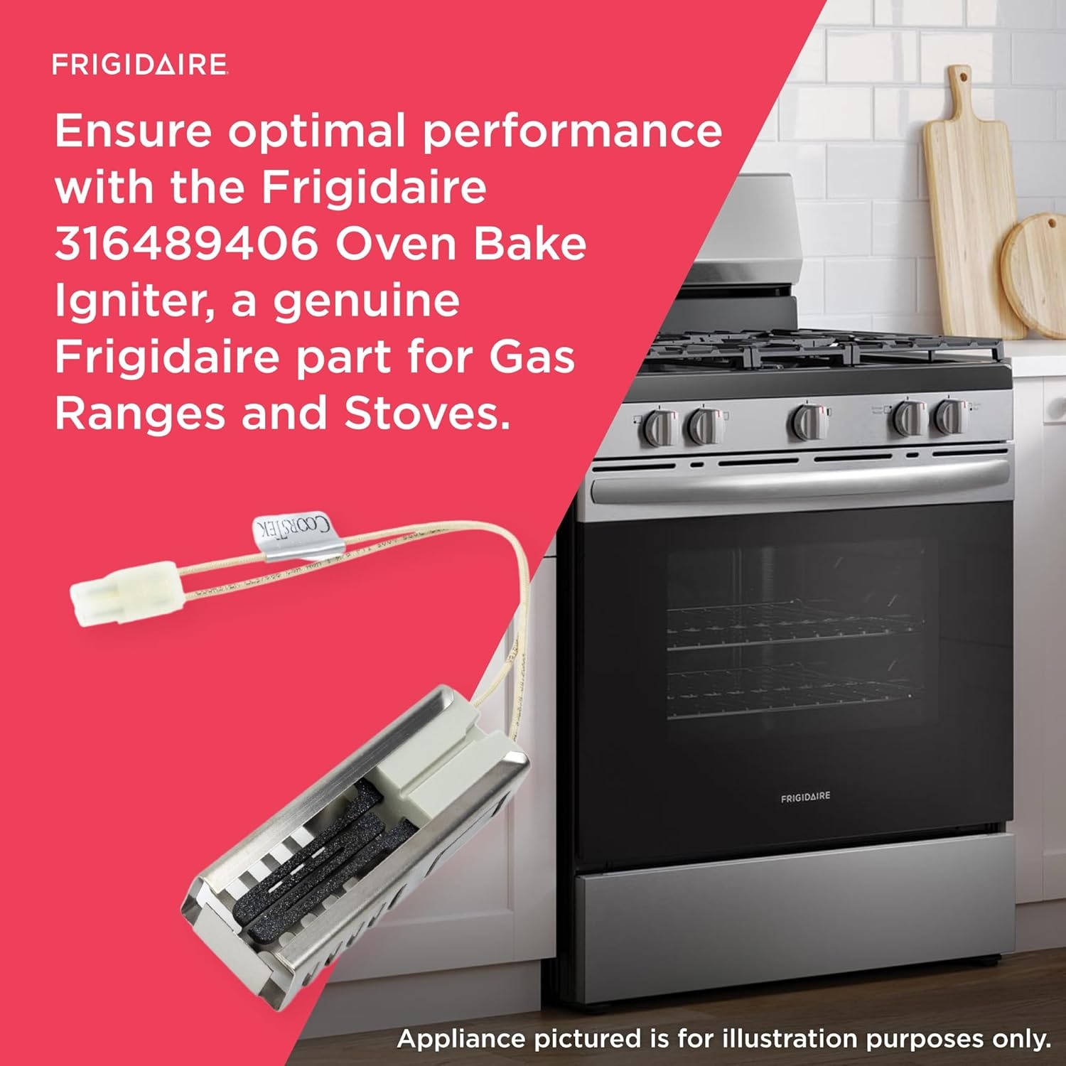 image:imageFrigidaire 316489406 Oven Bake Igniter for Gas Ranges and Stoves