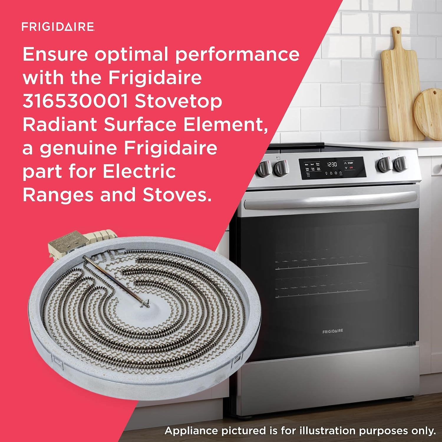 image:imageFrigidaire 316530001 Stovetop Radiant Surface Element for Electric Ranges and Stoves