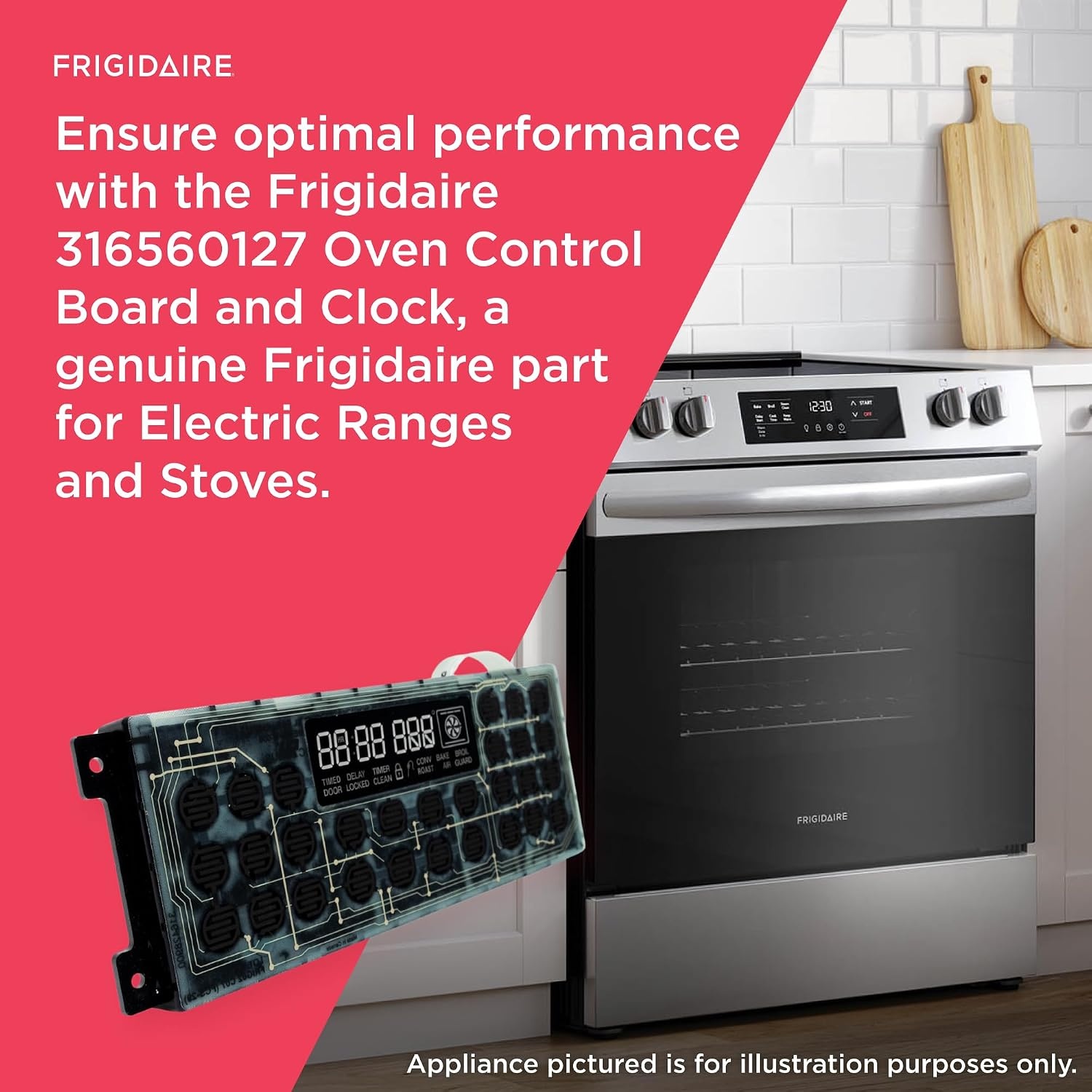 image:imageFrigidaire 316560127 Oven Control Board and Clock for Electric Ranges and Stoves