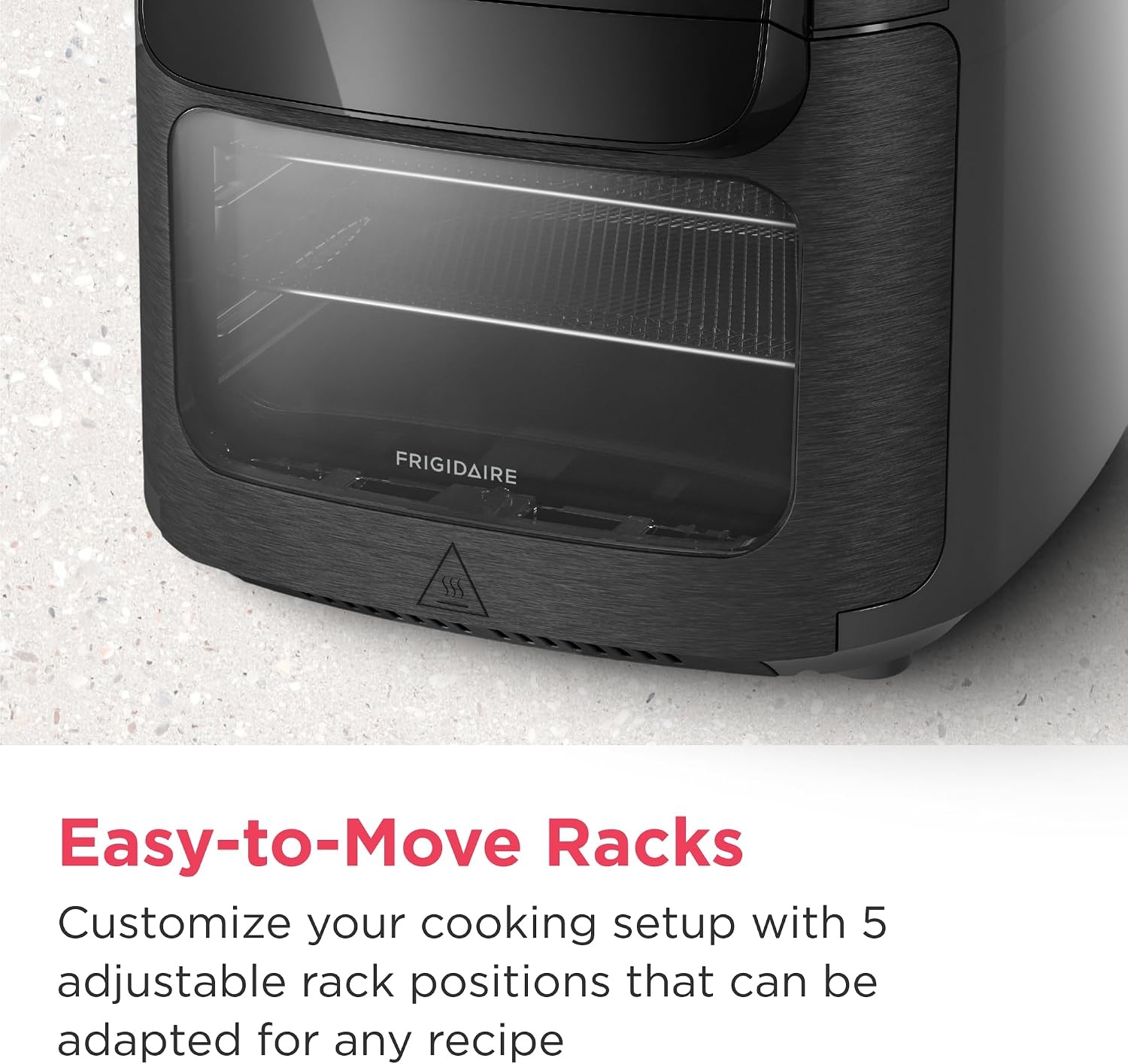 image:imageFrigidaire 3in1 Air Fryer Large 53 QT Capacity Digital Display 3 Cooking Modes 5 Recipe Presets Automatic Shake Reminder PFASFree Cooking Surfaces Black51 Air Fryer