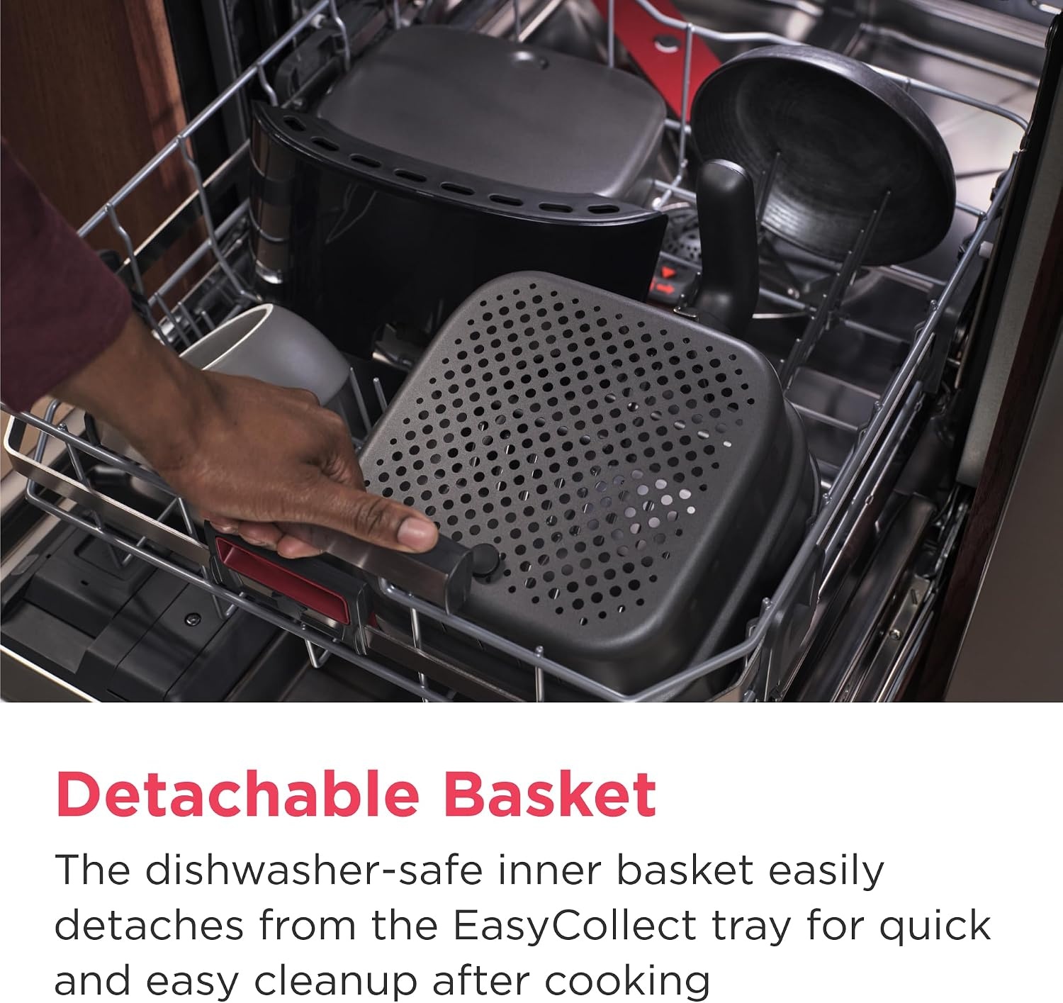 image:imageFrigidaire 3in1 Air Fryer Large 53 QT Capacity Digital Display 3 Cooking Modes 5 Recipe Presets Automatic Shake Reminder PFASFree Cooking Surfaces Black31 Air Fryer