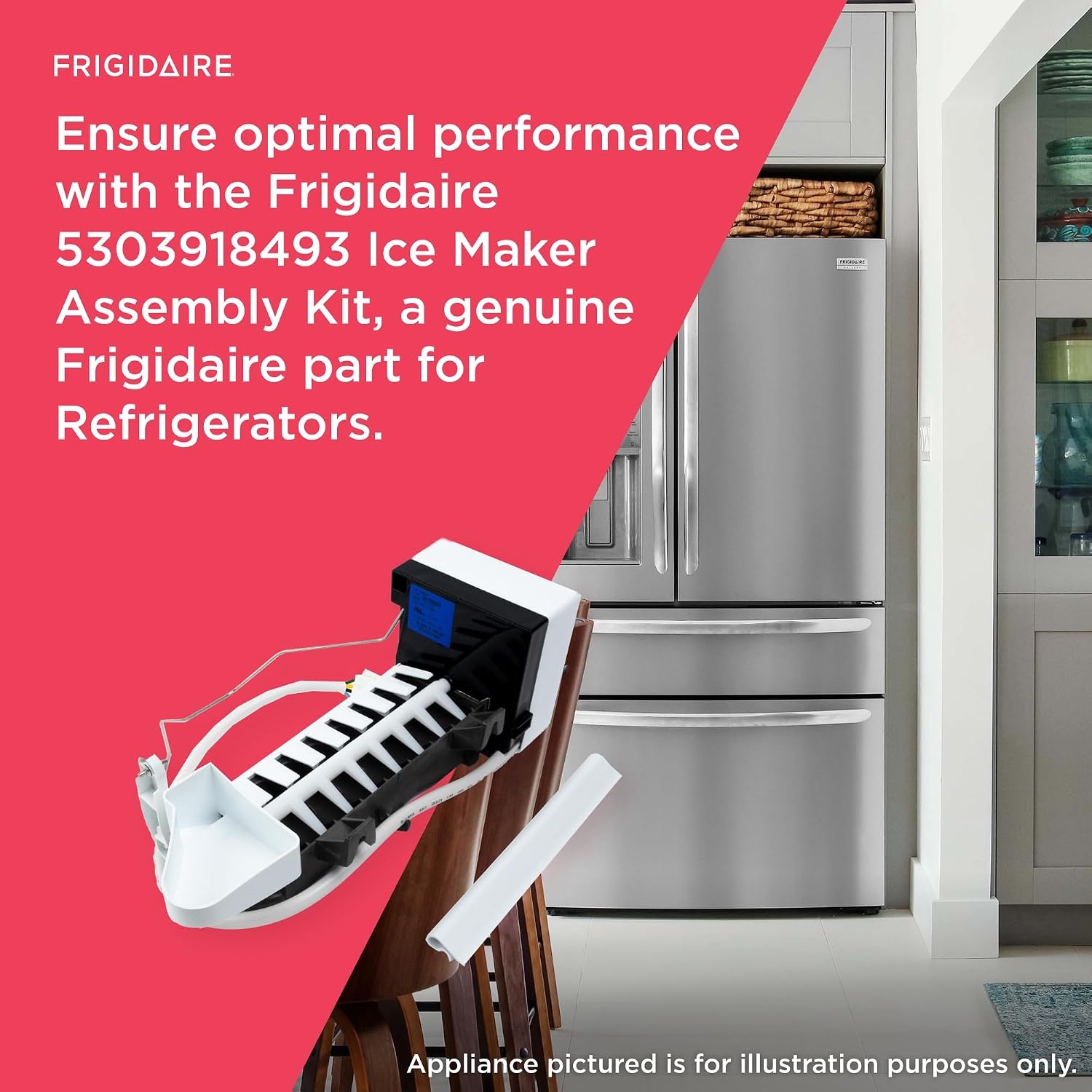 image:imageFrigidaire 5303918493 Ice Maker Assembly Kit for Refrigerators