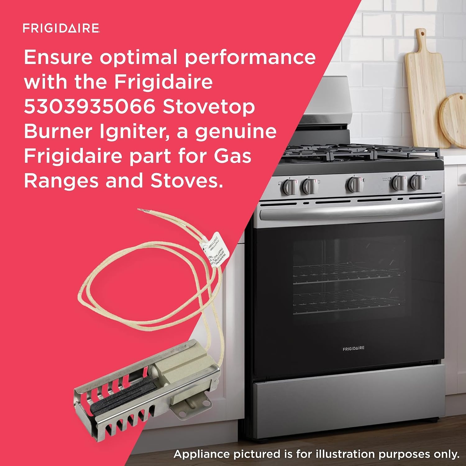 image:imageFrigidaire 5303935066 Burner Igniter for Oven Burners Gold