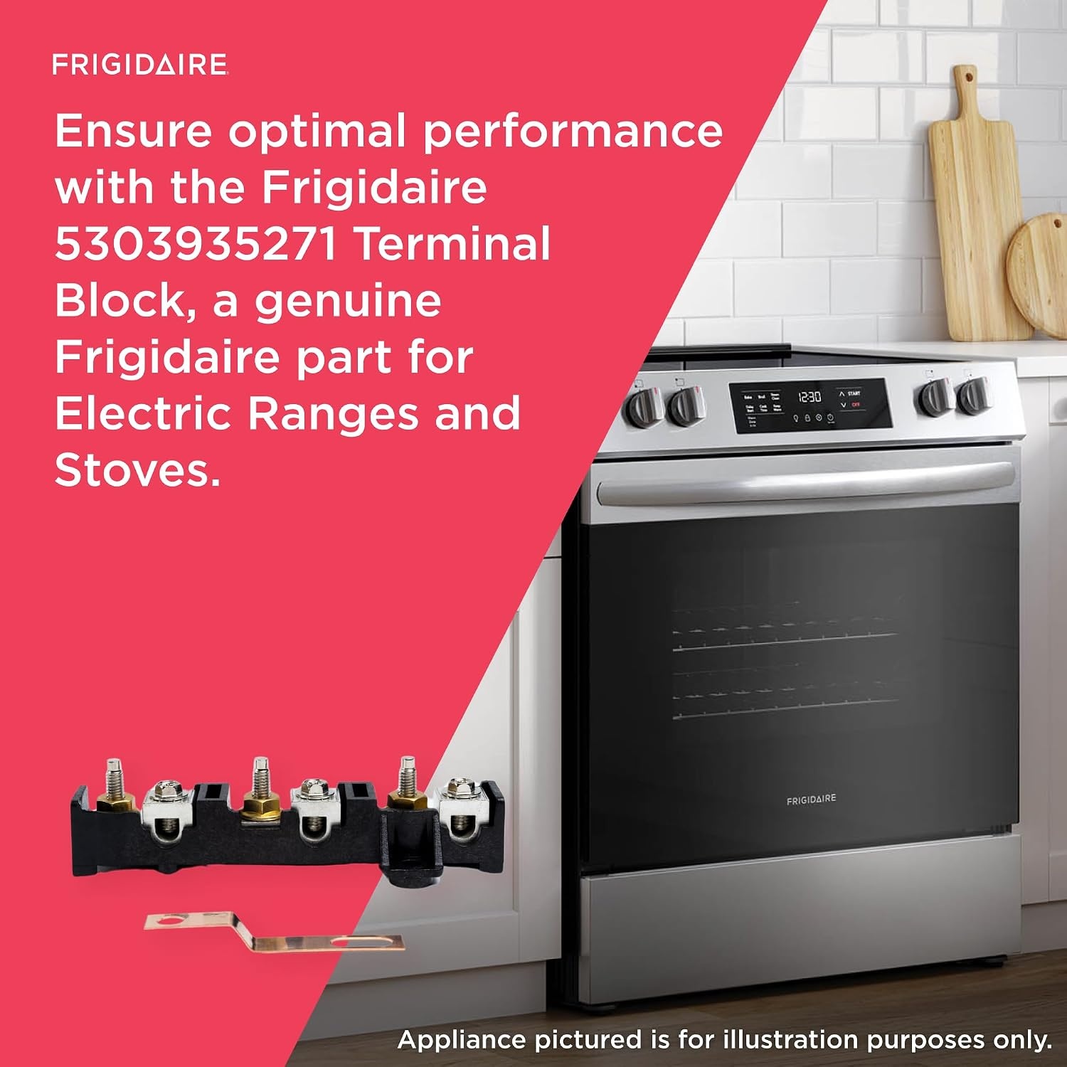 image:imageFrigidaire 5303935271 Terminal Block for Electric Ranges and Stoves Black