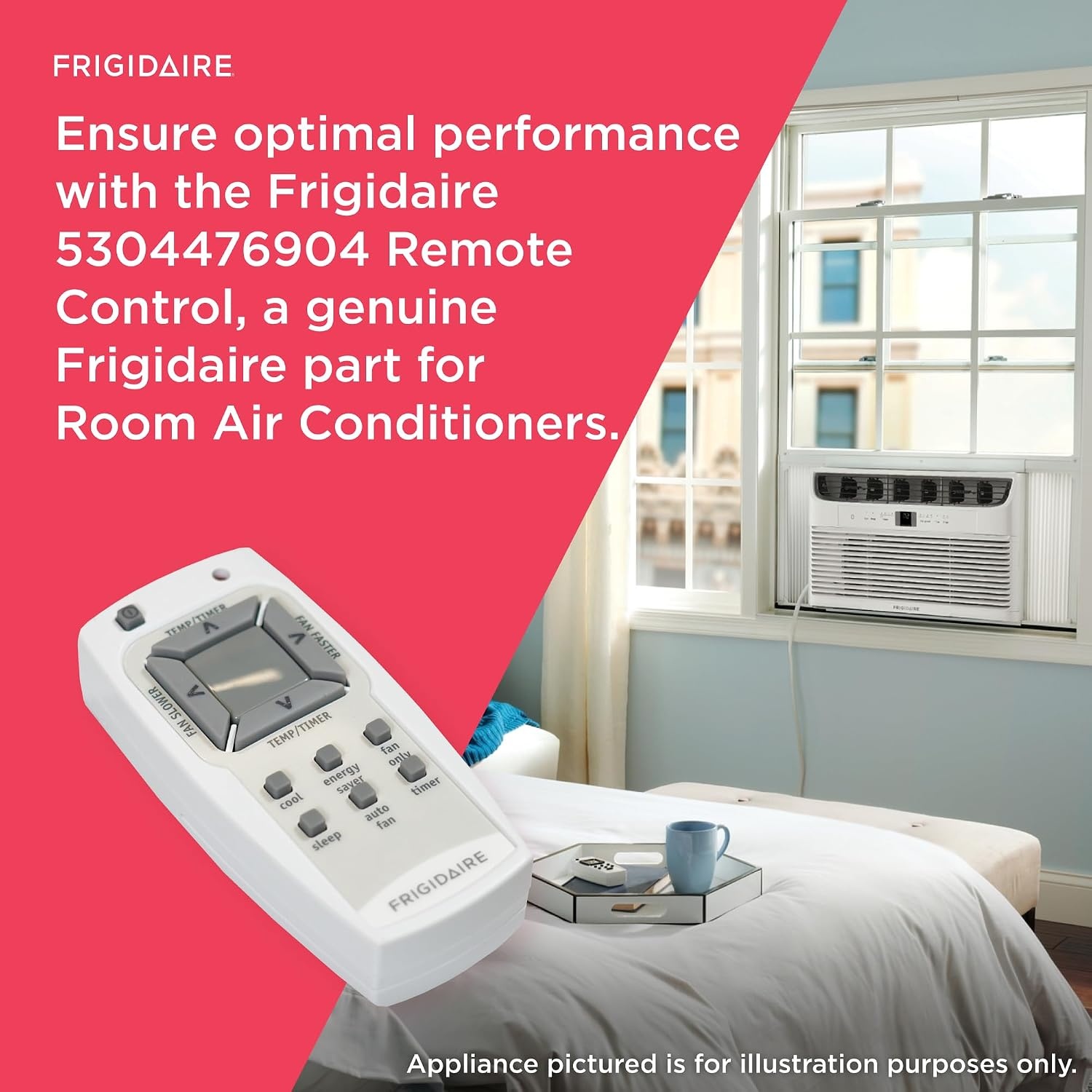 image:imageFrigidaire 5304476904 Remote Control for Room Air Conditioners White