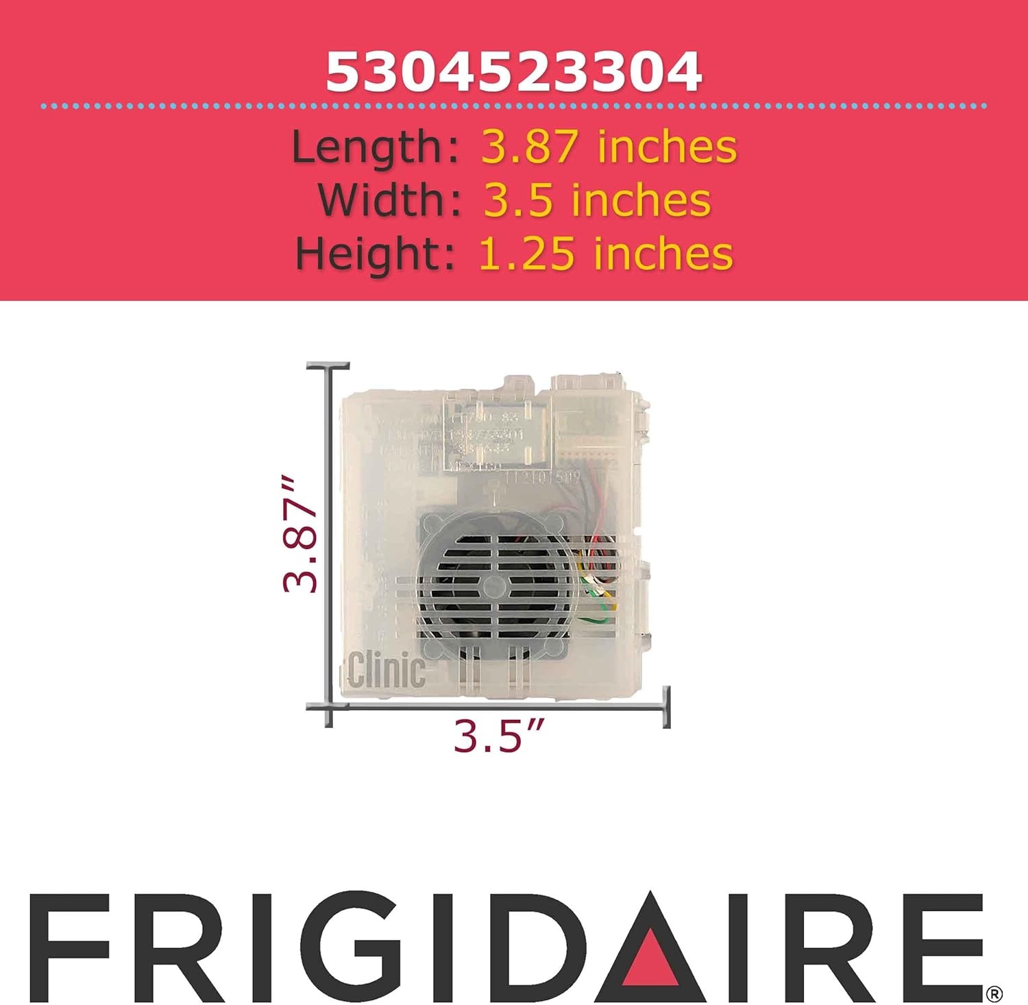 image:imageFrigidaire 5304523304 Vent Fan Motor for Dishwashers White