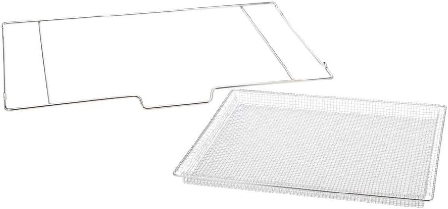 image:imageFrigidaire AIRFRYTRAY Ready Cook Oven Insert Silver Basket 184 x 153 x 08 Rack 241 x 153 152 ounces Compatible Only with select models listedOven Insert