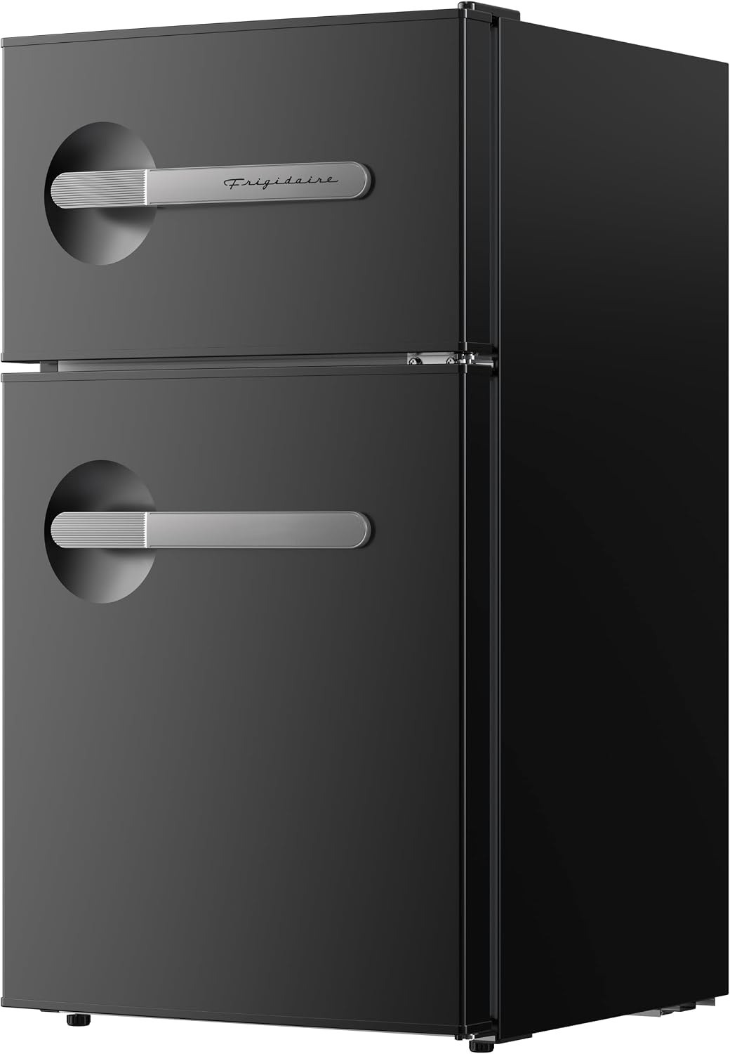 image:imageFrigidaire EFR3A1 Compact Small TopFreezer Refrigerator Stainless Steel Mini Bar Fridge Platinum Series2126 D x 1783 W x 335 H 32 cu ft Double DoorBlack