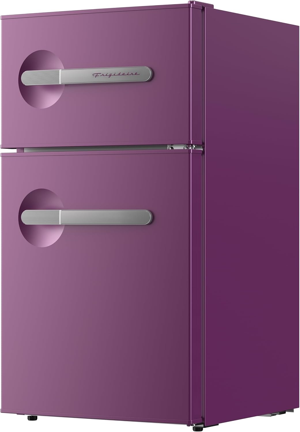 image:imageFrigidaire EFR3A1 Compact Small TopFreezer Refrigerator Stainless Steel Mini Bar Fridge Platinum Series2126 D x 1783 W x 335 H 32 cu ft Double DoorPurple