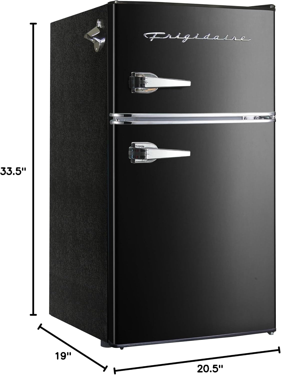 image:imageFrigidaire EFR840 Retro Mini Fridge with Freezer amp Side Bottle Opener Small 2 Door Refrigerator for Office Bar or College Dorm Room 32 Cu Ft MintONYX