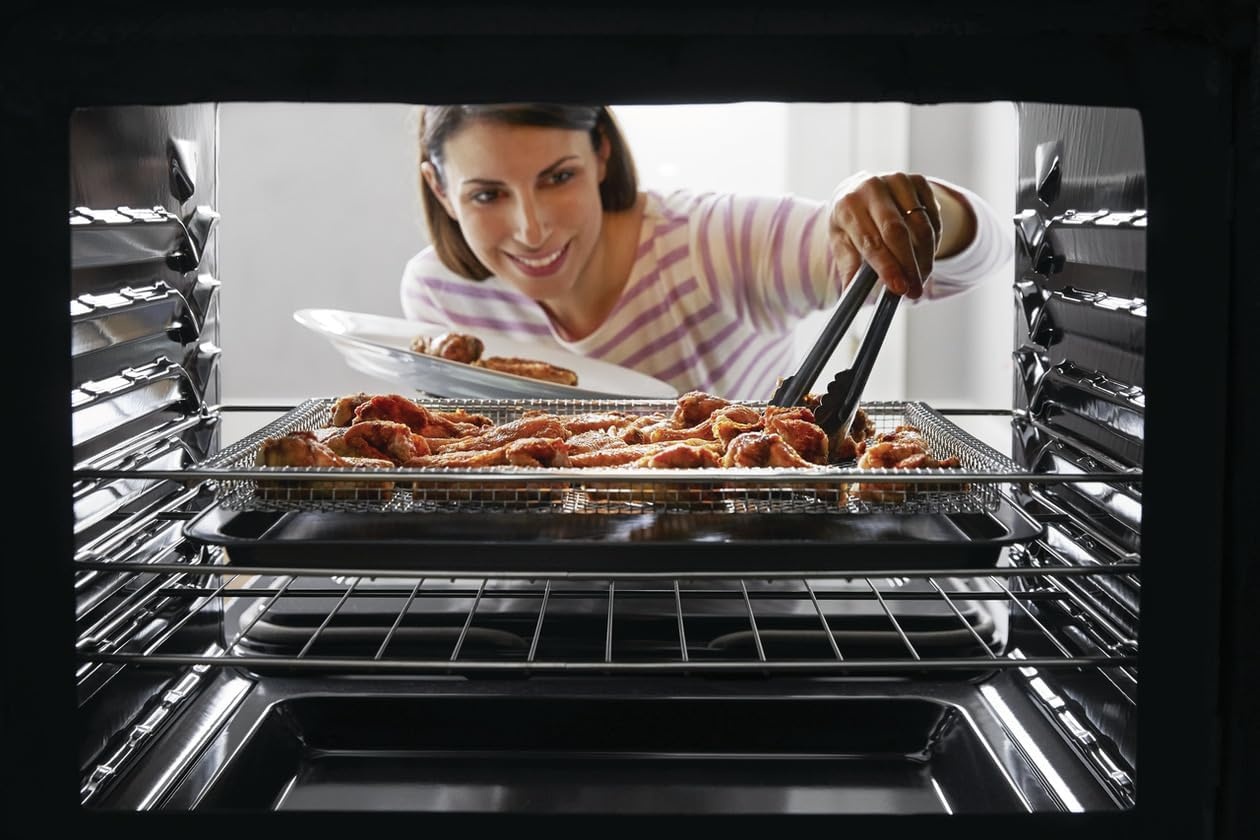 image:imageFrigidaire FRIGPEREAFT ReadyCook 30 Air Fry Tray with Air Fry Basket and Oven Rack for Frigidaire Ranges and Wall OvensFor 24 Oven