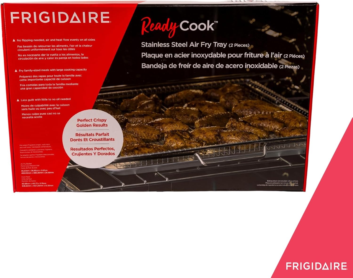 image:imageFrigidaire FRIGPEREAFT ReadyCook 30 Air Fry Tray with Air Fry Basket and Oven Rack for Frigidaire Ranges and Wall OvensFor 30 Oven