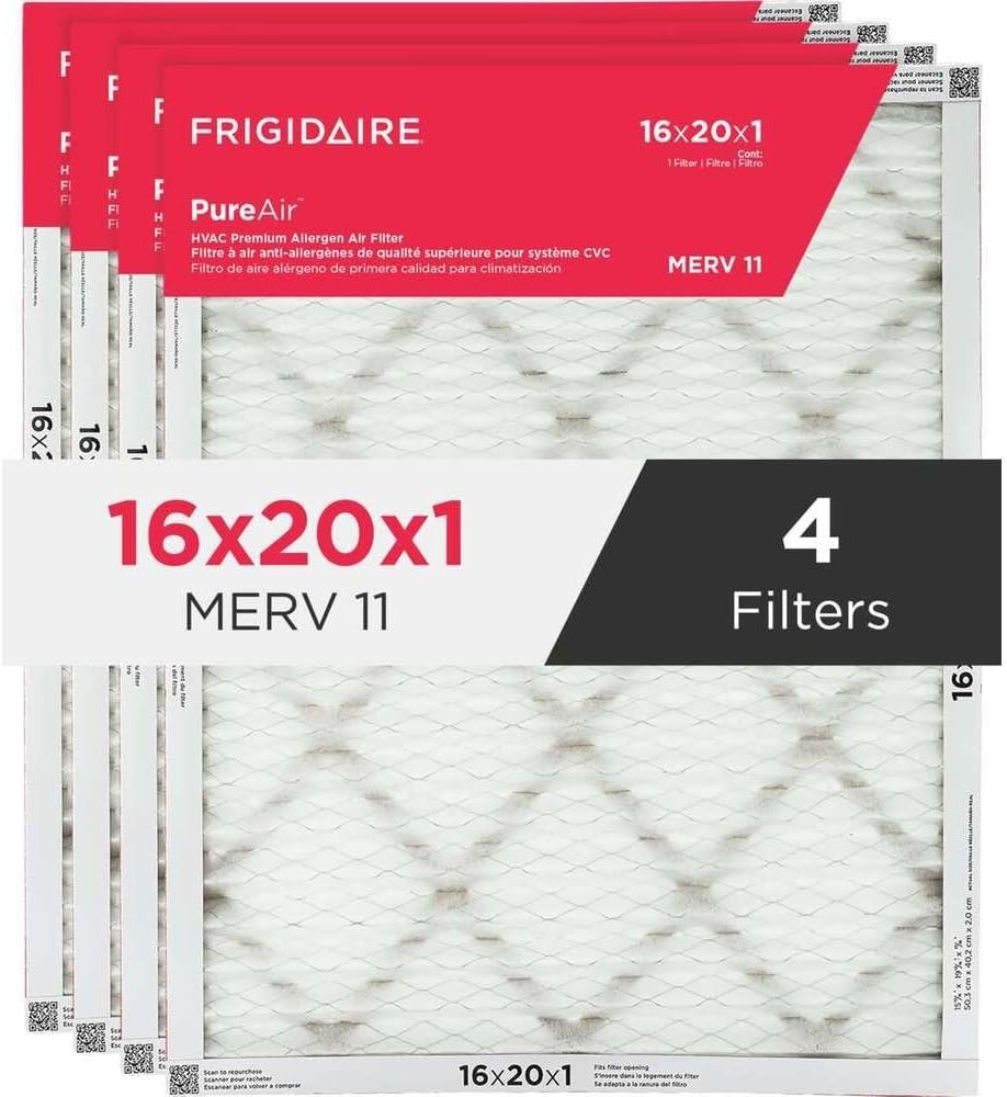 image:imageFrigidaire PureAir 16 x 20 x 1 MERV 8 Allergen Air Filter 2 Pack16 x 20 x 1