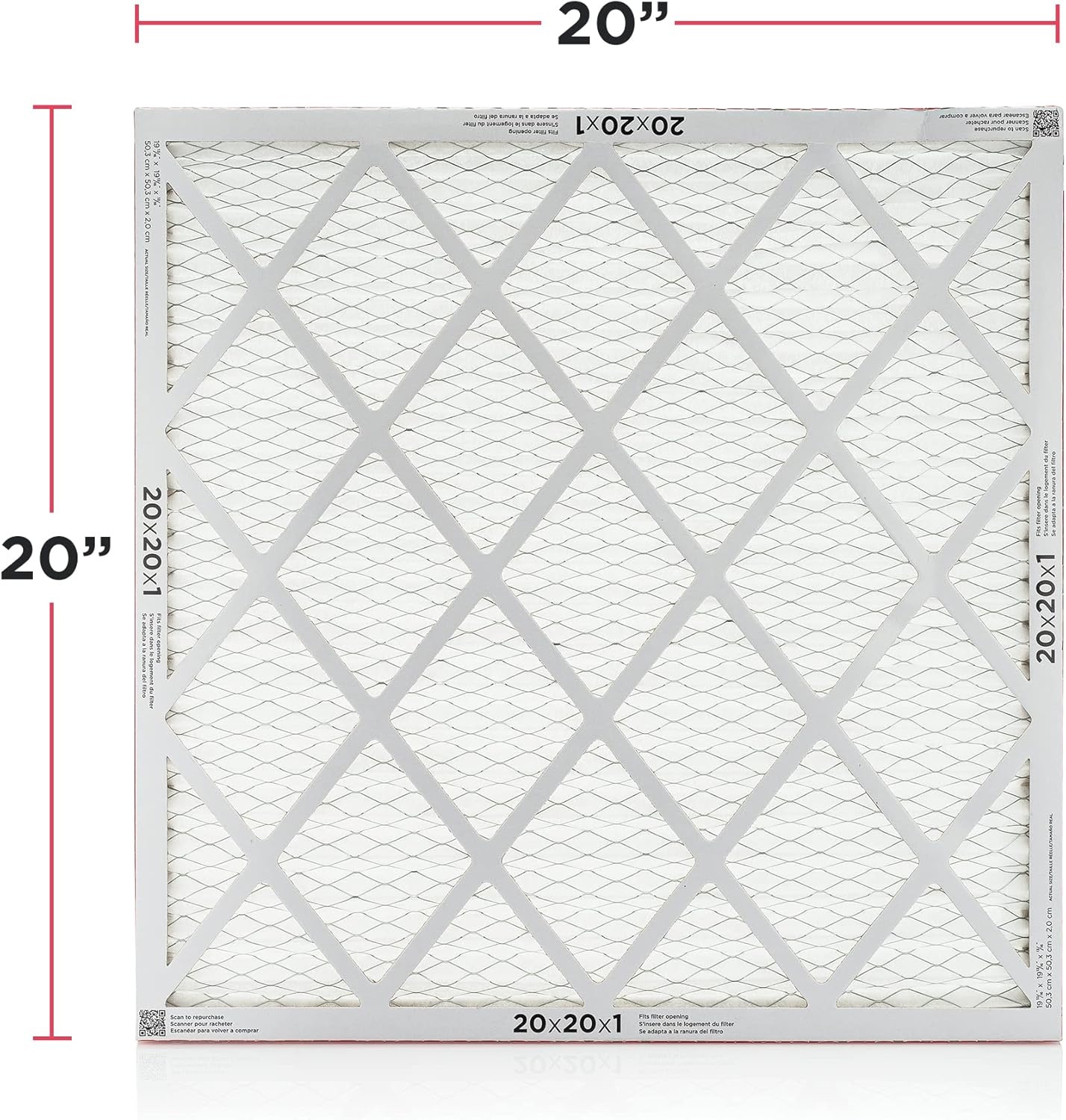 image:imageFrigidaire PureAir 16 x 20 x 1 MERV 8 Allergen Air Filter 2 Pack20 x 20 x 1