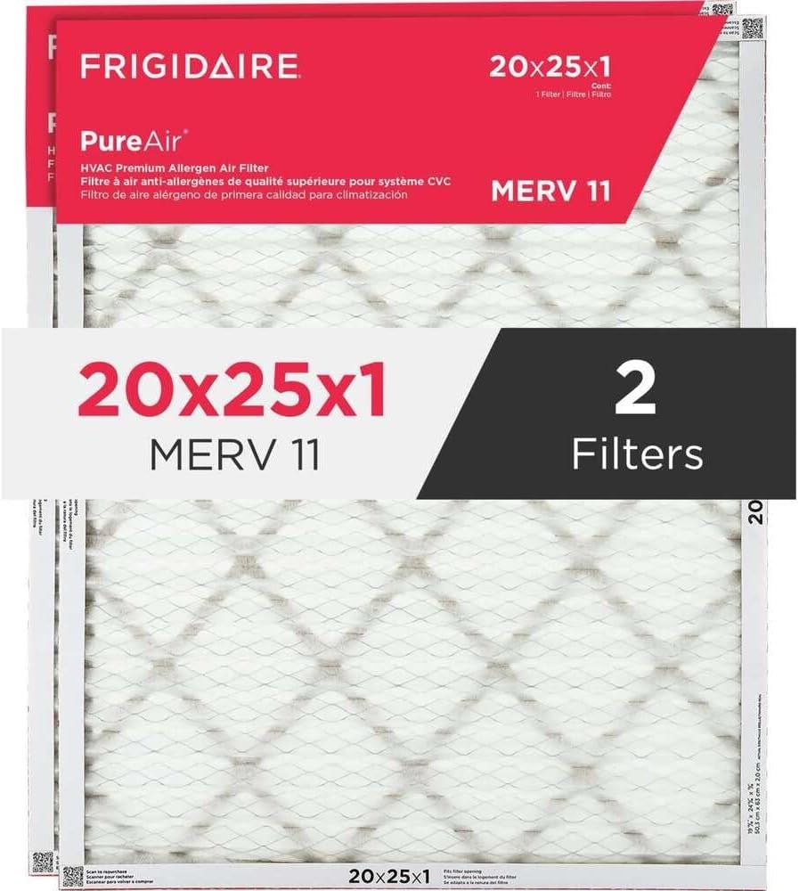 image:imageFrigidaire PureAir 16 x 20 x 1 MERV 8 Allergen Air Filter 2 Pack20 x 25 x 1