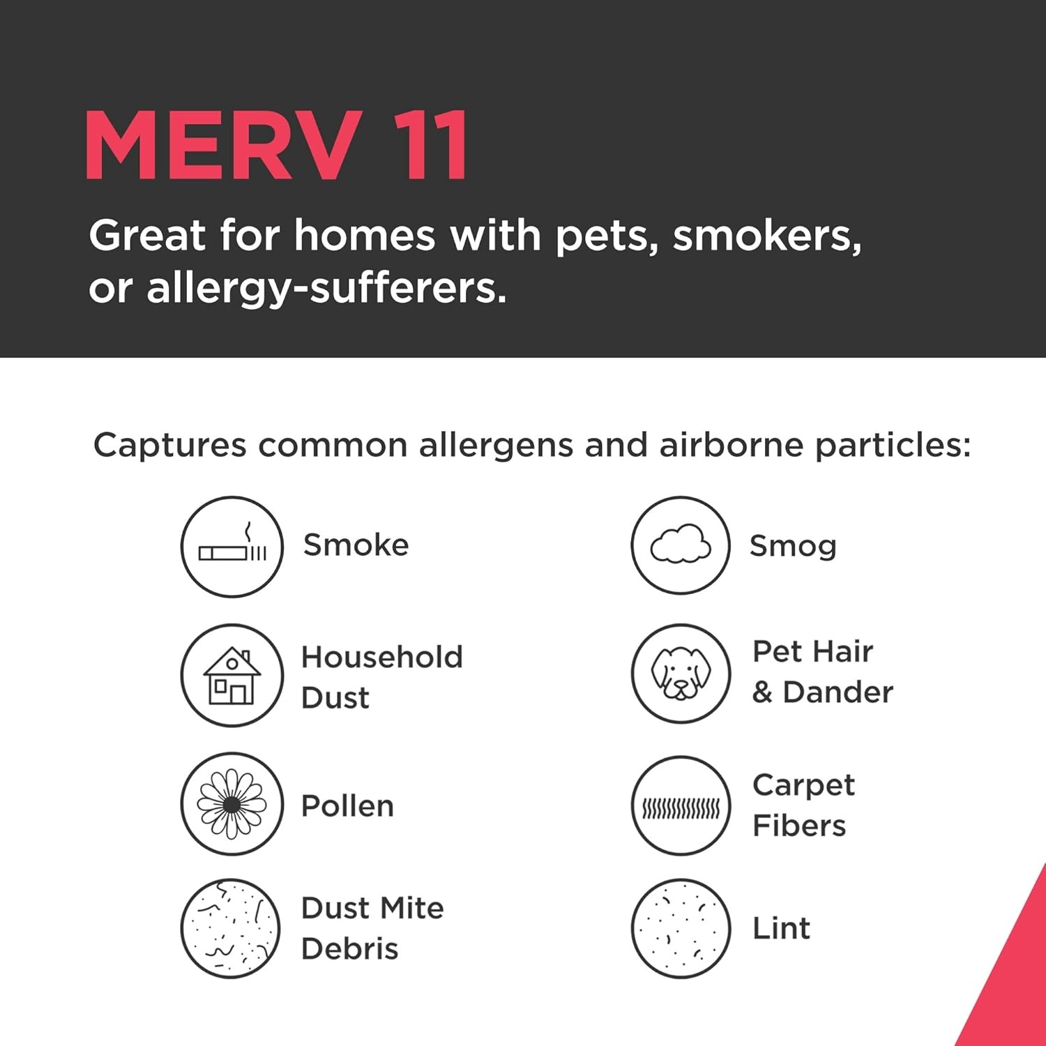 image:imageFrigidaire PureAir 16 x 20 x 1 MERV 8 Allergen Air Filter 2 Pack20 x 25 x 1