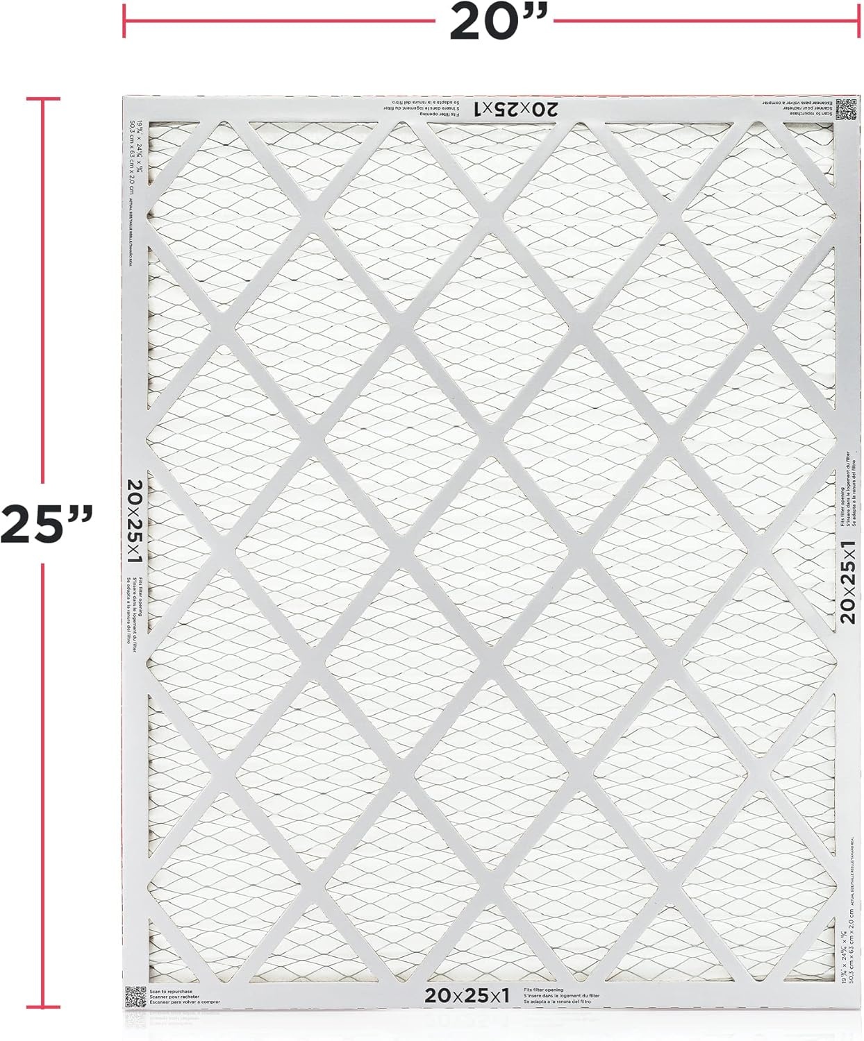 image:imageFrigidaire PureAir 16 x 20 x 1 MERV 8 Allergen Air Filter 2 Pack20 x 25 x 1