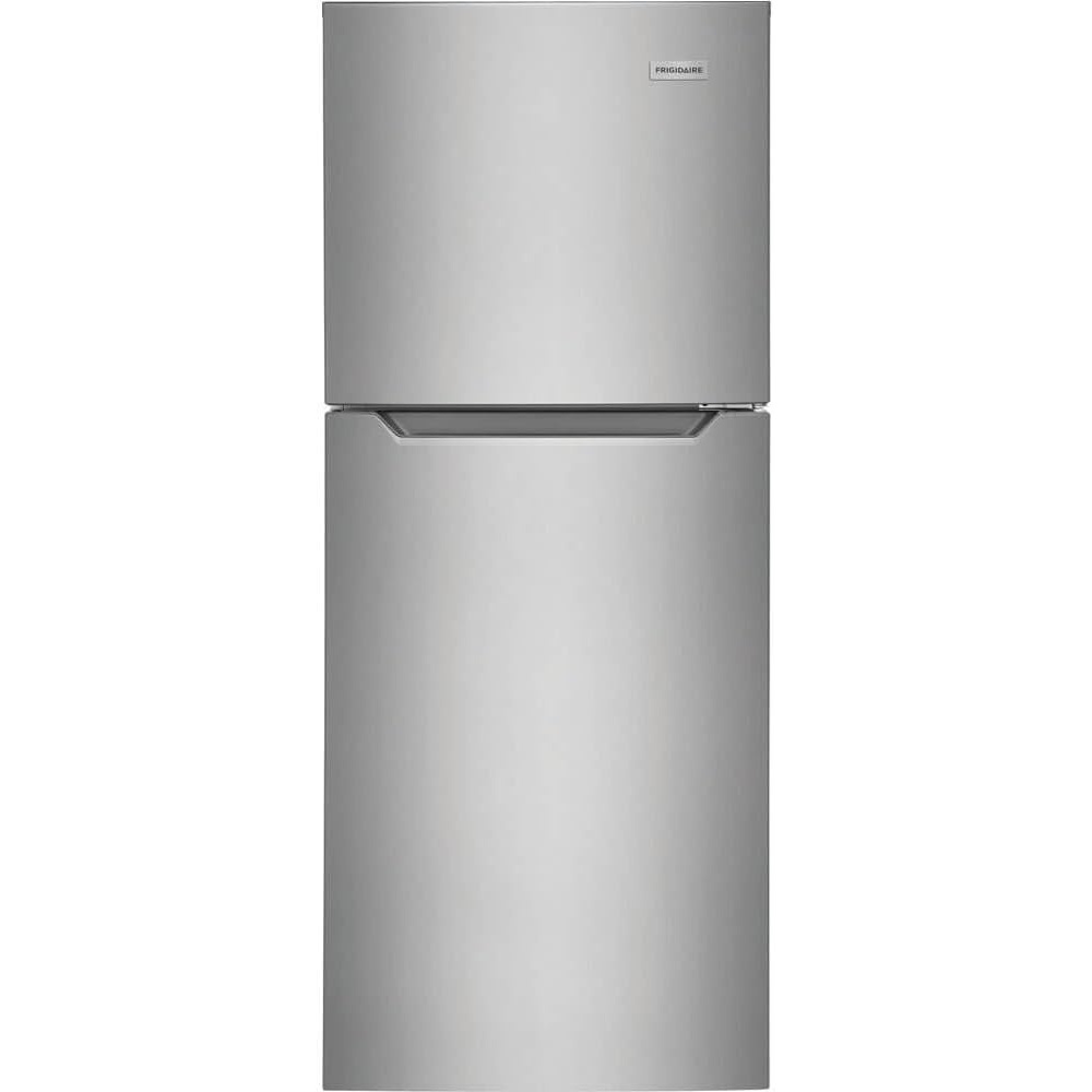 image:imageFrigidaire 116 Cu Ft Compact ADA Top Freezer Refrigerator in Brushed Steel with Electronic Control Panel Reversible Door Swing ENERGY STARBrushed Steel