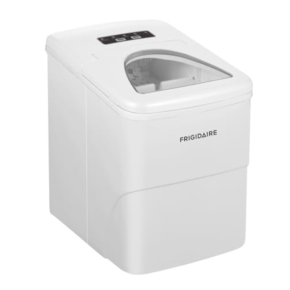 image:imageFrigidaire 26 Lbs Portable Compact Icemaker Ice Making Machine Black White MediumWhite