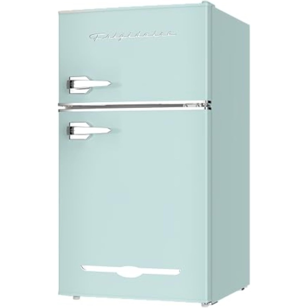 image:imageFrigidaire EFR840 Retro Mini Fridge with Freezer amp Side Bottle Opener Small 2 Door Refrigerator for Office Bar or College Dorm Room 32 Cu Ft MintMint