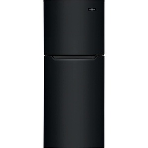 Frigidaire 11.6 Cu. Ft. Compact ADA Top Freezer Refrigerator in Brushed Steel with Electronic Control Panel, Reversible Door Swing, ENERGY STAR(Black)