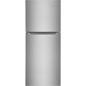 Frigidaire 11.6 Cu. Ft. Compact ADA Top Freezer Refrigerator in Brushed Steel with Electronic Control Panel, Reversible Door Swing, ENERGY STAR(Brushed Steel)