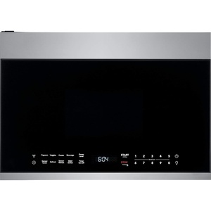 Frigidaire 1.4 Cu. Ft. Compact Over-the-Range Microwave in White with Automatic Sensor Cooking(Stainless Steel)