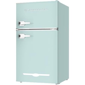 Frigidaire EFR840 Retro Mini Fridge with Freezer & Side Bottle Opener – Small 2 Door Refrigerator for Office Bar or College Dorm Room – 3.2 Cu Ft, Mint(Mint)