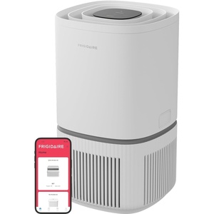 Frigidaire PureA300 HEPA Air Purifier with Wi-Fi for Small Bedrooms, Covers up to 850 Sq. Ft., 3-Stage Filtration, Energy Star Certification, Air Quality Monitoring, Smart Mode, Ultra Quiet, White(850 Square Feet Wifi)