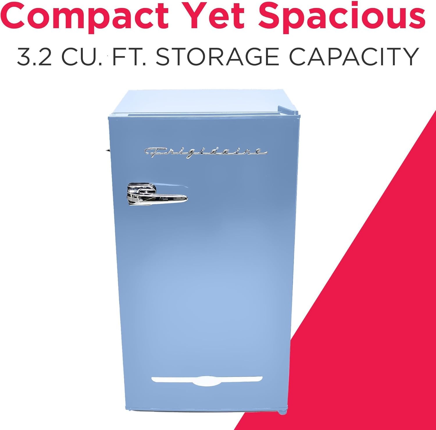 image:imageFRIGIDAIRE EFR376BLACK 31 Cu Ft Black Retro Bar Fridge with Side Bottle OpenerBlue