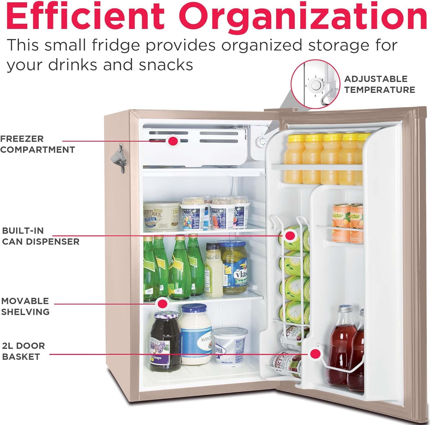 image:imageFRIGIDAIRE EFR376BLACK 31 Cu Ft Black Retro Bar Fridge with Side Bottle OpenerPink