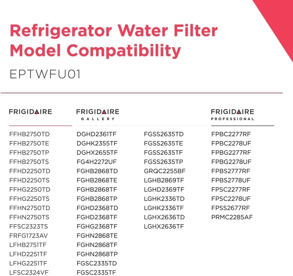 image:imageFRIGIDAIRE EPTWFU01 PureSource Ultra II Refrigerator Water Filter 1 Count White1 Pack