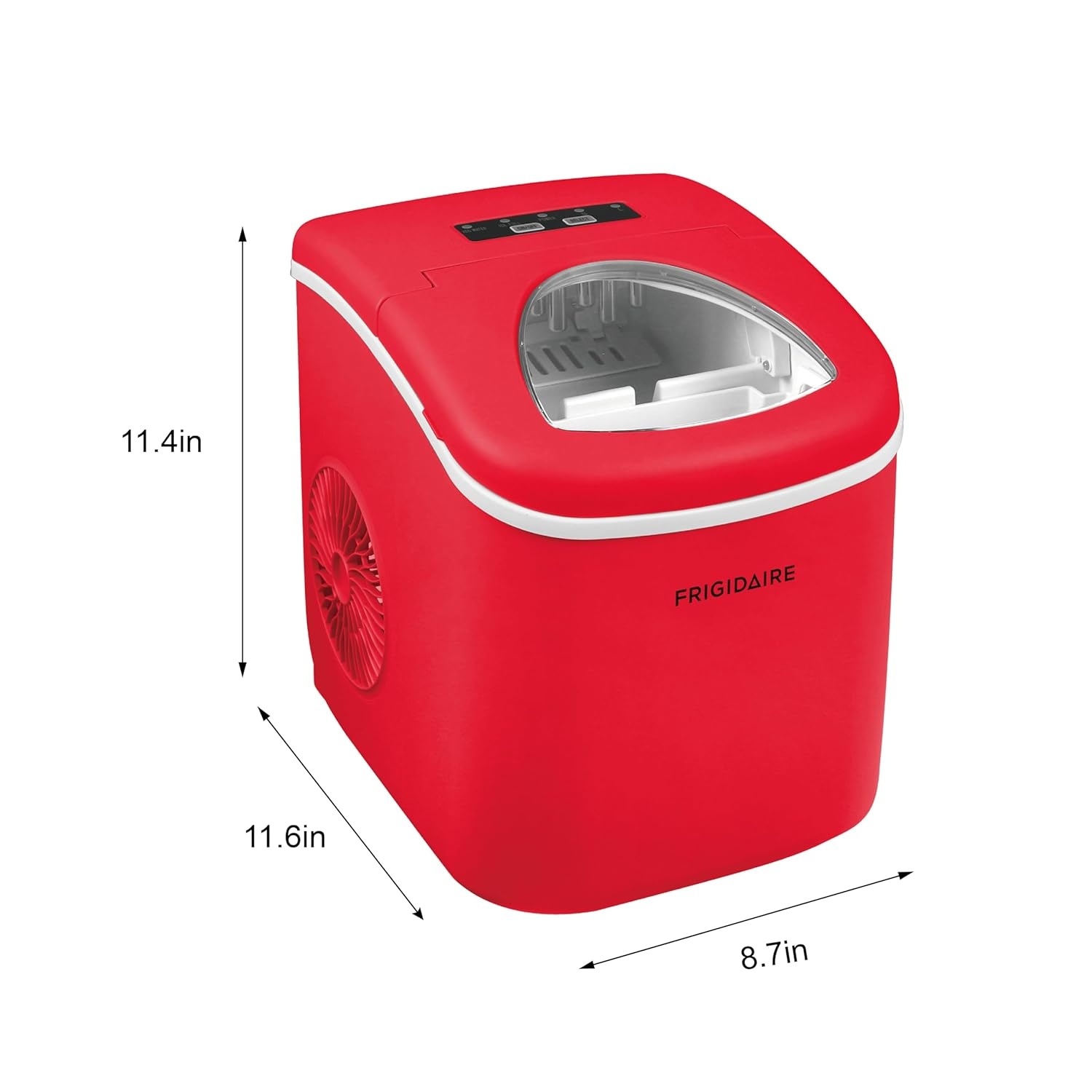 image:imageFRIGIDAIRE Portable Compact Ice Maker Counter Top Ice Making Machine 26lb per day WhiteRed
