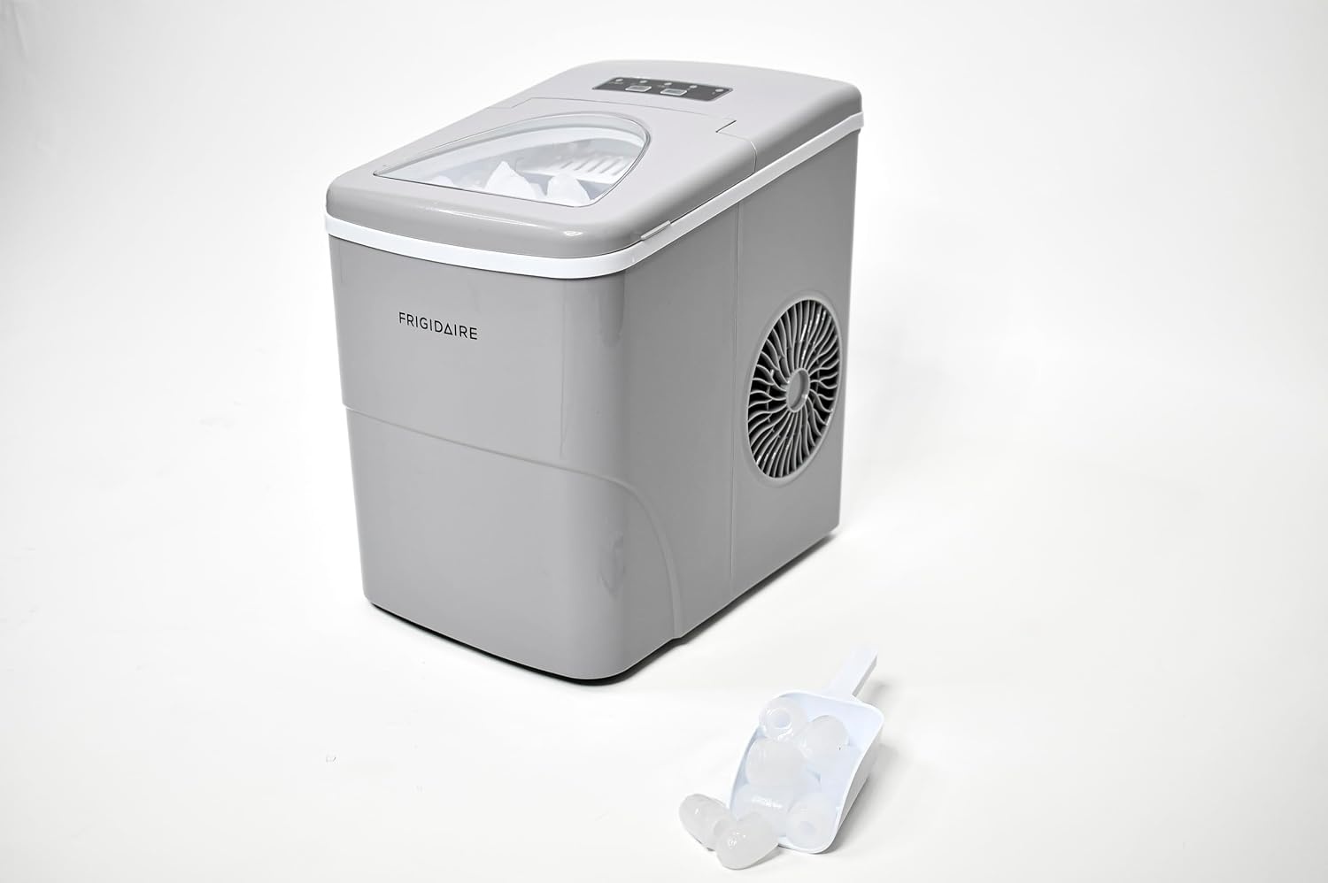 image:imageFRIGIDAIRE Portable Compact Ice Maker Counter Top Ice Making Machine 26lb per day WhiteSilver
